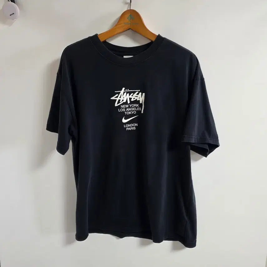 [BUNJANG] Nike x Stussy World Tour International T-Shirt Black XL / : [XL] 나이키 x 스투시 월드투어 인터내셔널 반팔 티셔츠 블랙