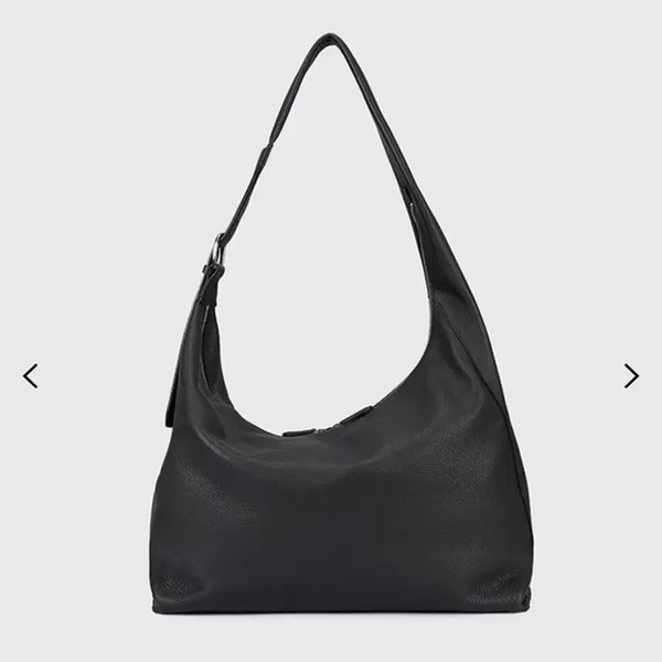[BUNJANG] Tonywex Soft Grain Leather Curve Shoulder Bag / 토니웩 소프트 그레인 레더 커브 숄더백