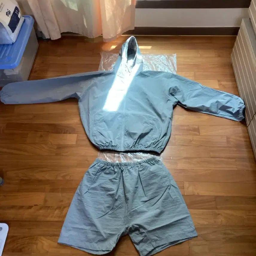 [BUNJANG] Yeezy x Gosha Rubchinskiy Blank WB-01 Jacket & SH-01 Shorts Setup (Mocha) / 이지 x 고샤 블랭크 WB-01 자켓, SH-01 쇼츠 셋업 size1