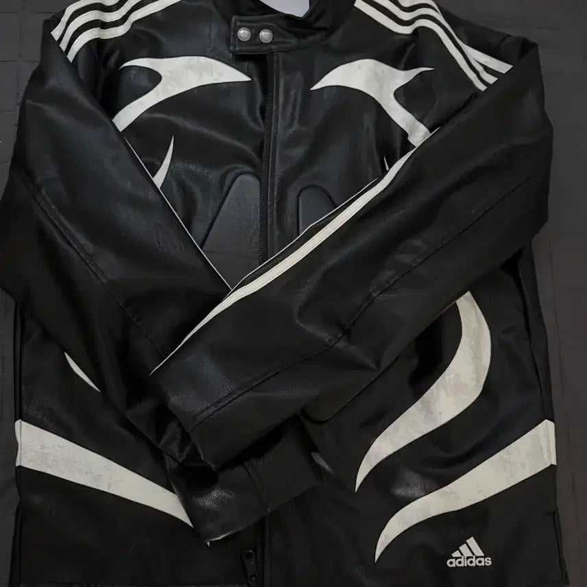 [BUNJANG] Adidas Shanghai Fake Biker Jacket / 아디다스 상하이 페이크 바이커 자켓