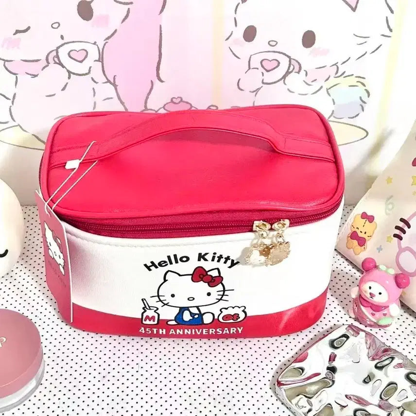 [BUNJANG] Hello Kitty PU Cosmetic Pouch / 헬로키티 화장품 파우치