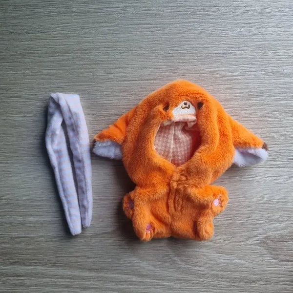 [BUNJANG] 10cm Fox Plush Doll Clothes Bundle: Spacesuit, Scarf / 10cm 여우 인형옷 우주복 목도리 누이옷