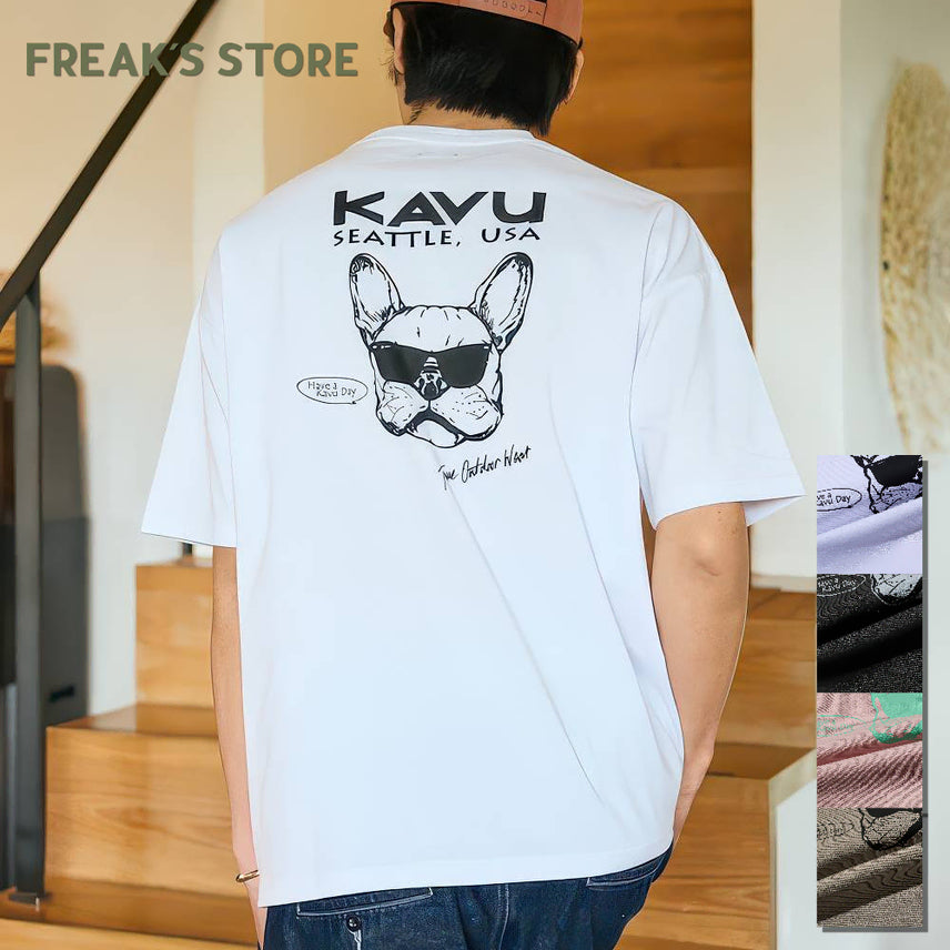 [BUNJANG] KAVU x FREAK'S STORE Big Silhouette Back Print T-Shirt (26SS) / 프릭스스토어 별주 카뷰 빅실루엣 백프린트 티셔츠 26SS