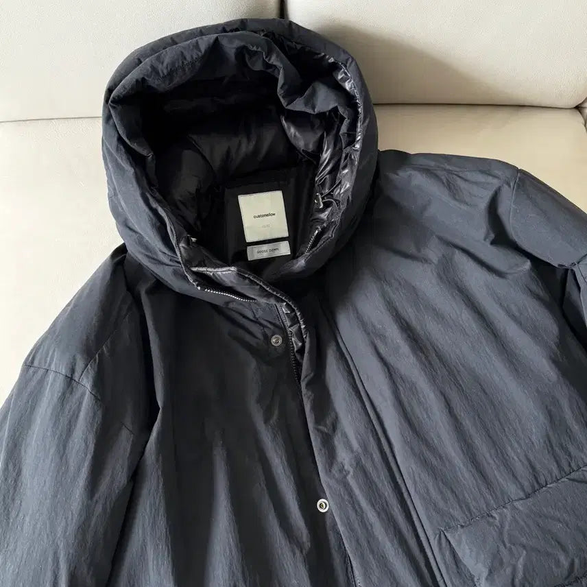 [BUNJANG] Customellow Hooded Bomber Goose Down Padding Jacket / 커스텀멜로우 후드 봄버 구스다운 패딩