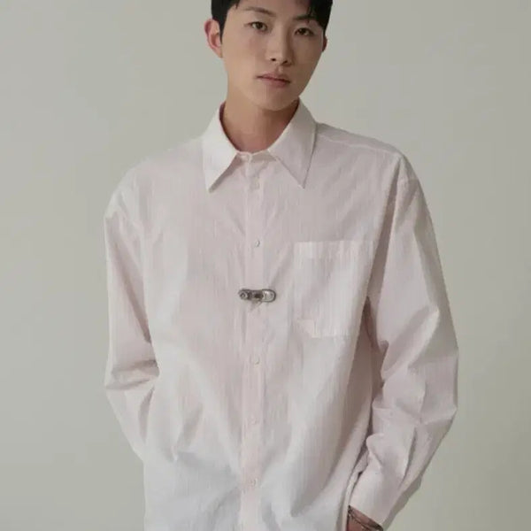 [BUNJANG] WAVINESS Origami Shirt Pink / (1) 웨이비니스 오라가미 셔츠 핑크