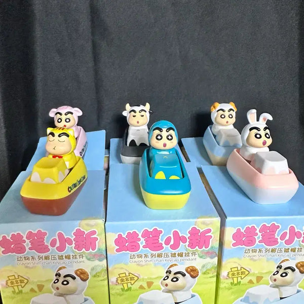 [BUNJANG] Crayon Shin-chan Animal Keycap Keyring / 정품 짱구는못말려 짱구 동물 키캡 키링