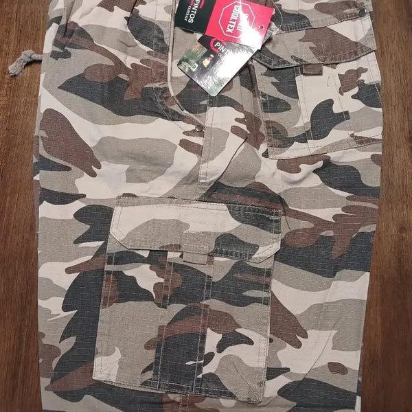 [BUNJANG] Pintos Cooltech Camouflage Cargo Shorts / 핀토스 쿨텍 카모플라주 카고 반바지