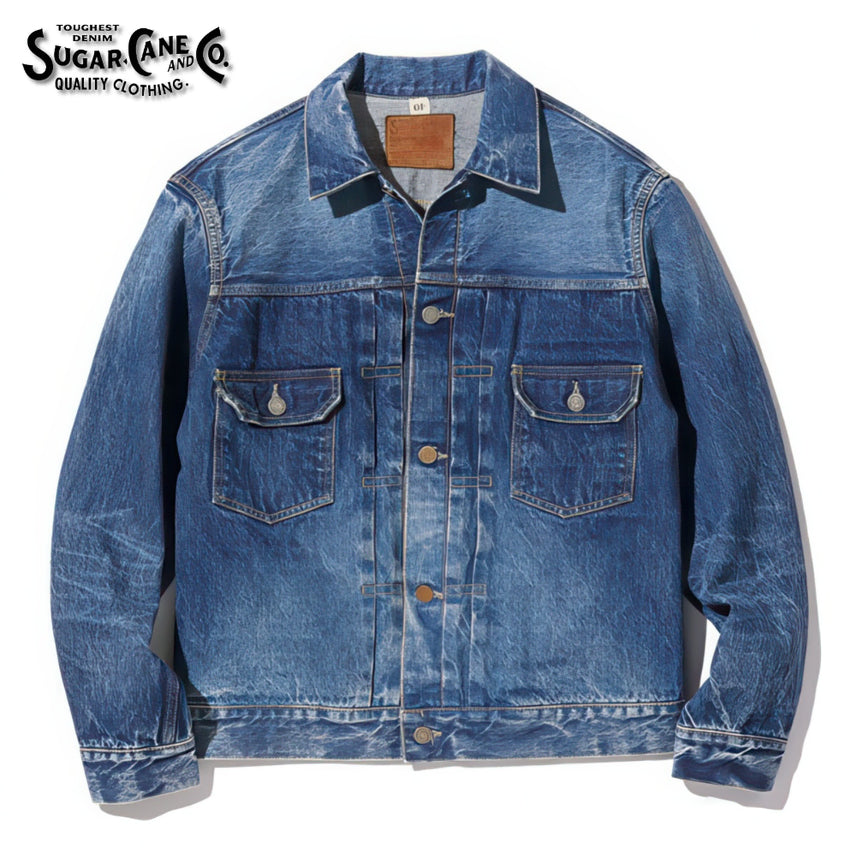 [BUNJANG] Sugar Cane 1953 Aging Denim Jacket / 슈가케인 1953 에이징 데님 자켓