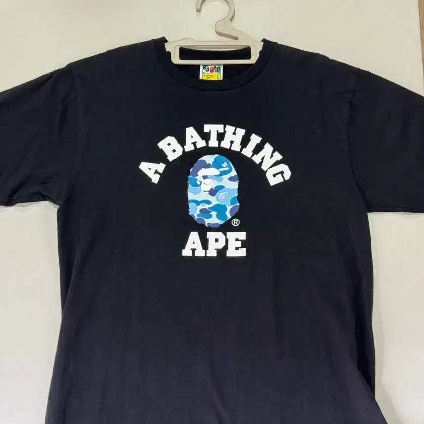 [BUNJANG] Bape Blue Camo Tee L / 베이프 블루 카모티 L