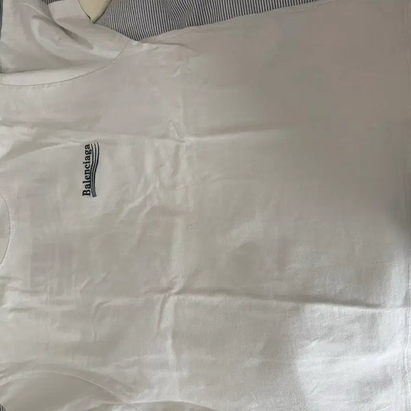 [BUNJANG] Balenciaga Wave Embroidered Short Sleeve T-Shirt Size S / 발렌시아가 웨이브 반팔 자수 s