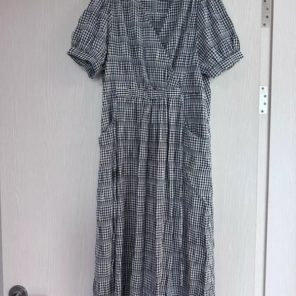 [BUNJANG] Seersucker Summer Dress / 여름 시어서커 원피스