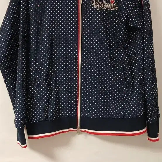 [BUNJANG] Callwin Women's Golfwear Dot Zip-Up Jacket LL / 콜윈 여성 골프웨어 도트 집업 자켓 LL