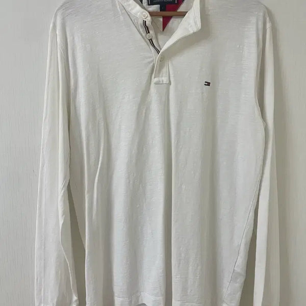 [BUNJANG] Tommy Hilfiger Men's Sweatshirt Long Sleeve T-Shirt / 타미힐피거 남성 맨투맨 긴팔티 남100 L사이즈