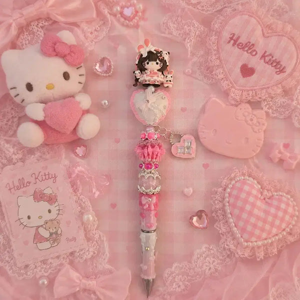 [BUNJANG] Handmade Kitty Figure Ballpoint Pen / 수제키티피규어 해드메이드 볼꾸볼펜