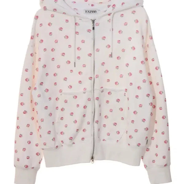 [BUNJANG] Youhee Flower Hooded Zip-Up / 유희 플라워 후드집업