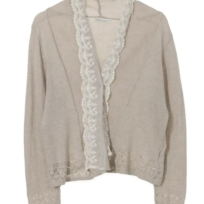 [BUNJANG] Earth Music & Ecology Lace Cardigan / 어스뮤직앤에콜로지 레이스 가디건