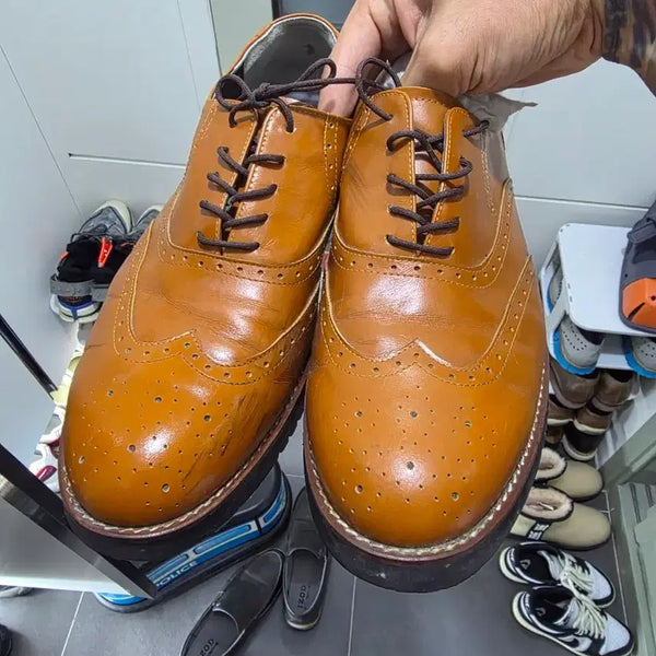 [BUNJANG] Wingtip Oxford Shoes Brown Size 290 / 윙팁 옥스포드 슈즈 브라운 290