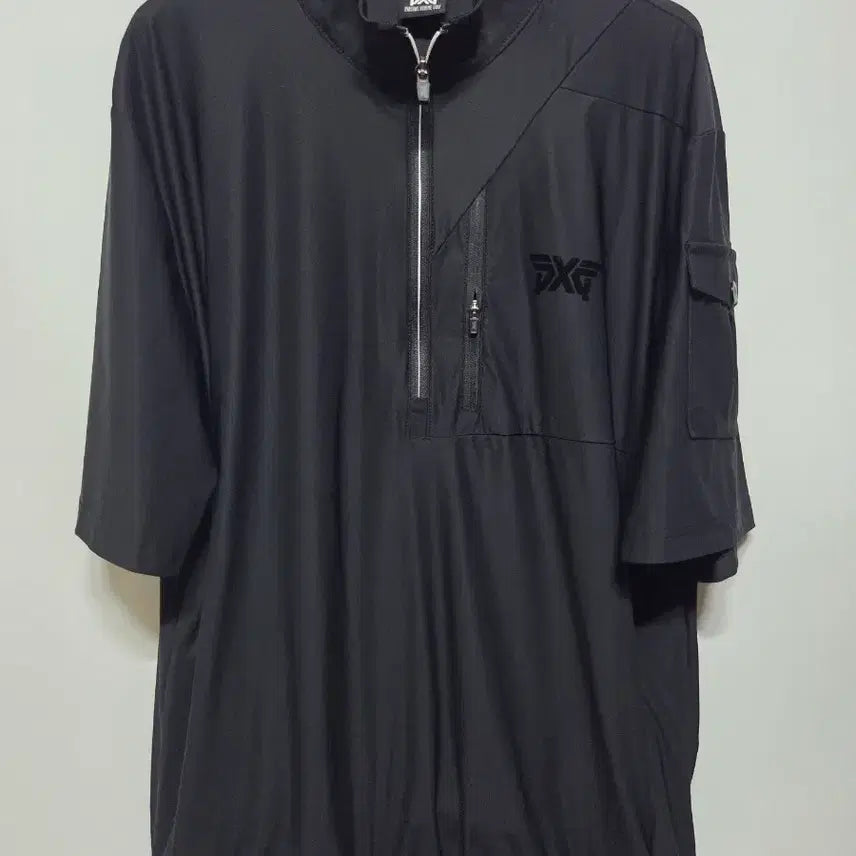 [BUNJANG] PXG Golf Wear Half-Zip Short-Sleeve Windbreaker Black (L) / (L)  PXG 골프웨어 반집업 바람막이 반팔 블랙
