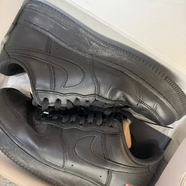 [BUNJANG] Supreme x Air Force 1 Low Black / 슈프림 에어포스 블랙