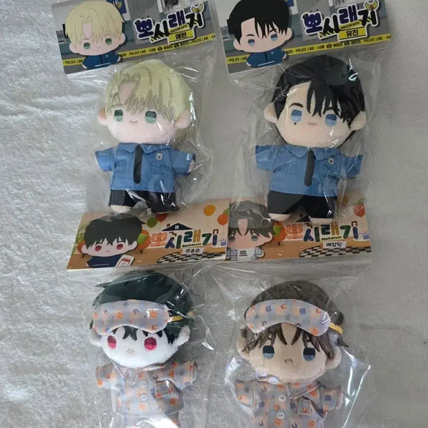 [BUNJANG] Bbosiraegi Doll Set (4 Types) - New Condition / 뽀시래기 인형 4종 일괄 새상품 식후경 플래시라이트 원가이하