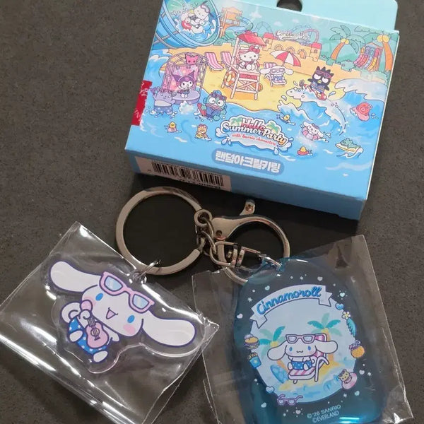 [BUNJANG] Sanrio Cinnamoroll Caribbean Bay Collaboration Acrylic Keyring / 캐리비안베이 시나모롤 아크릴키링