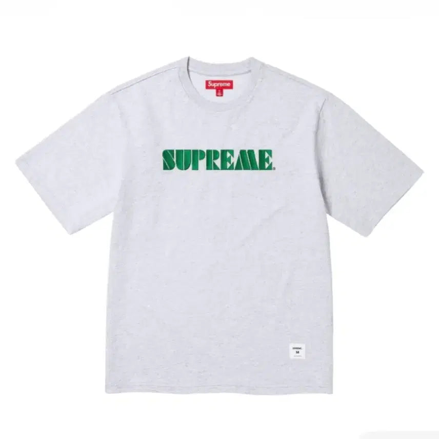 [BUNJANG] Supreme Stencil Logo T-Shirt Ash Grey L / 슈프림 스텐실 반팔 애쉬 그레이 L사이즈