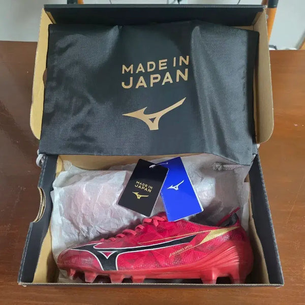 [BUNJANG] Mizuno Alpha 2 Japan MD Soccer Cleats (260mm) - Ruby / [S급] 미즈노 알파2 재팬 MD 260mm 루비색상 축구화 팝니다!