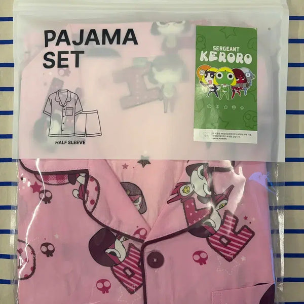 [BUNJANG] SPAO Keroro Gunsou Giroro Short Sleeve Pajama L / 미개봉) 스파오 개구리 중사 케로로 기로로 반팔 잠옷 파자마 L