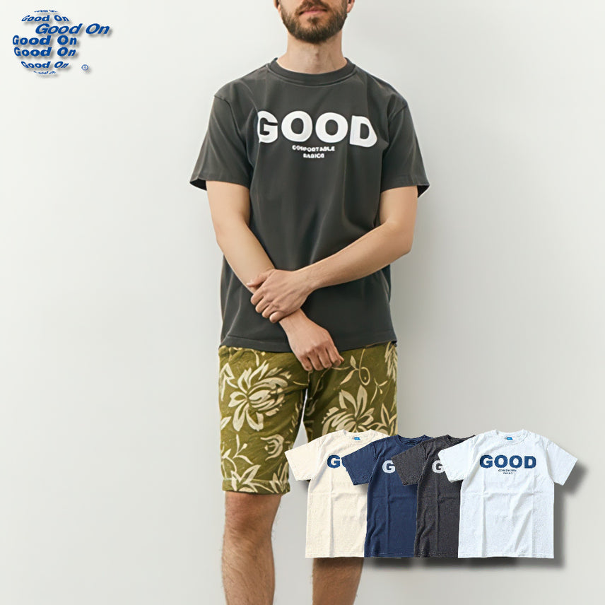 [BUNJANG] Good On Logo Print Short Sleeve T-Shirt / 굿온 로고 프린트 반팔 티셔츠