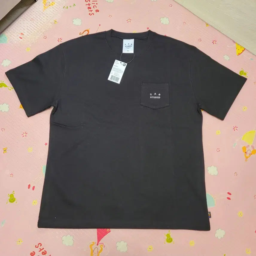 [BUNJANG] IAB STUDIO Pocket Short-Sleeve T-Shirt Black 2XL / 아이앱 스튜디오 아이앱 포켓 반팔 티셔츠 블랙 2XL XXL 110