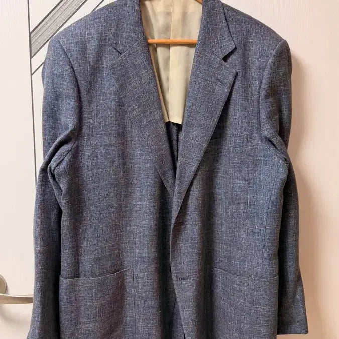 [BUNJANG] Polo Ralph Lauren CHAPS Blue Check Sport Coat Blazer Jacket / 폴로랄프로렌 챕스 블루 체크 정장 스포츠 코트 자켓