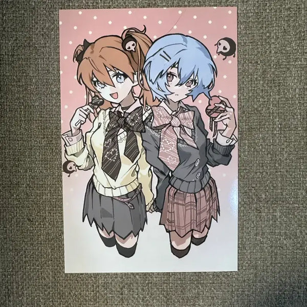 [BUNJANG] Evangelion Asuka & Rei Valentine's Day Photo Booth Print / [원가] 에반게리온 아스카 레이 발렌타인데이 프박