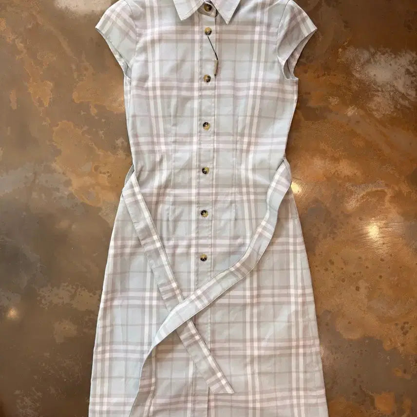 [BUNJANG] Burberry Check Shirt Dress / 버버리체크셔츠 원피스