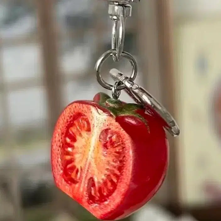 [BUNJANG] Half Tomato Charm / 반쪽 토마토 키링