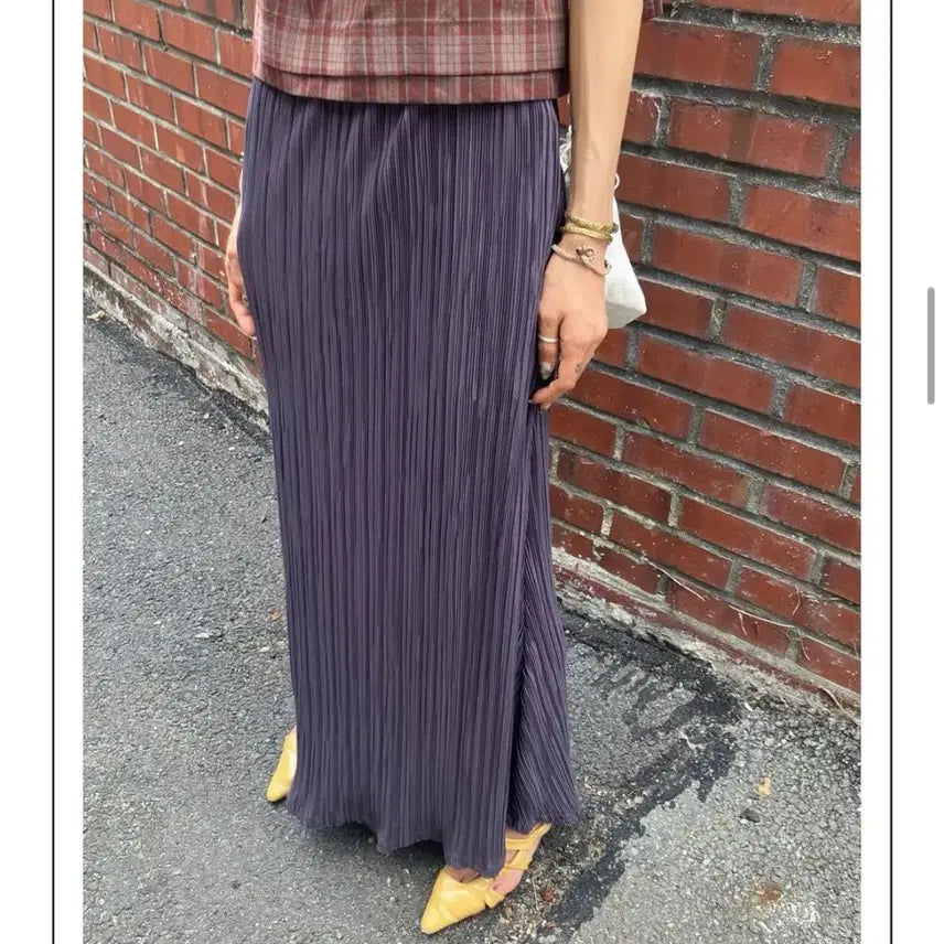 [BUNJANG] Black Pleated Long Skirt / (Black) 플리츠 롱스커트