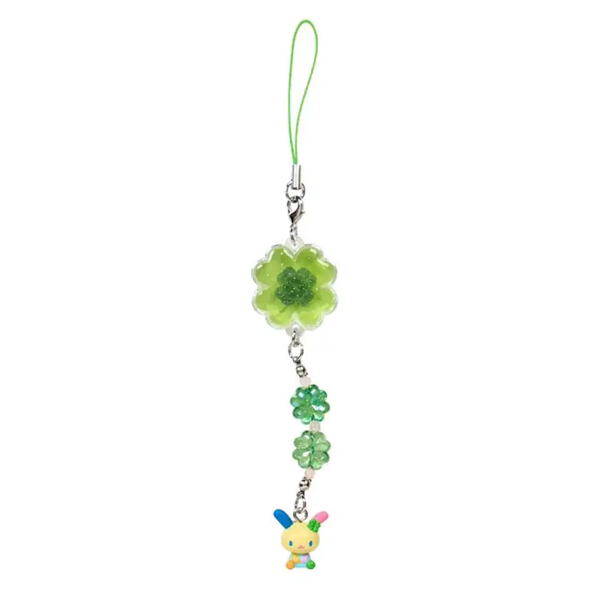 [BUNJANG] Sanrio Munekyun Heisei Clover Strap Keychain Usahana / 산리오 무네큥 헤이세이 클로버 스트랩 키링 우사하나