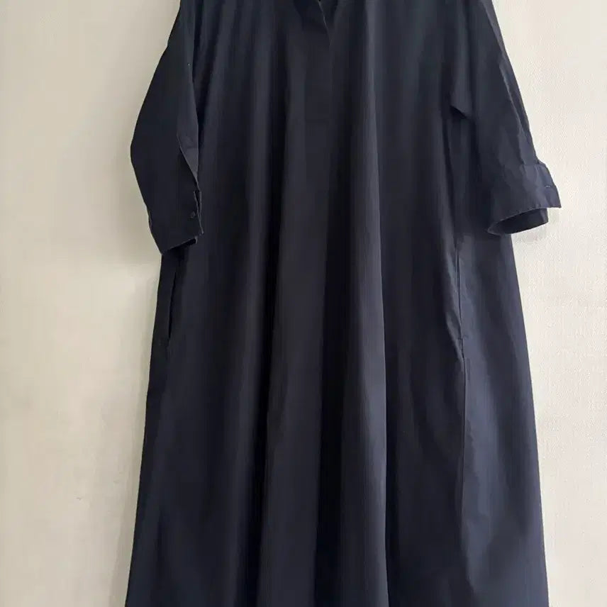 [BUNJANG] Uniqlo Women's Navy Long Dress / 유니클로 여성 롱 원피스