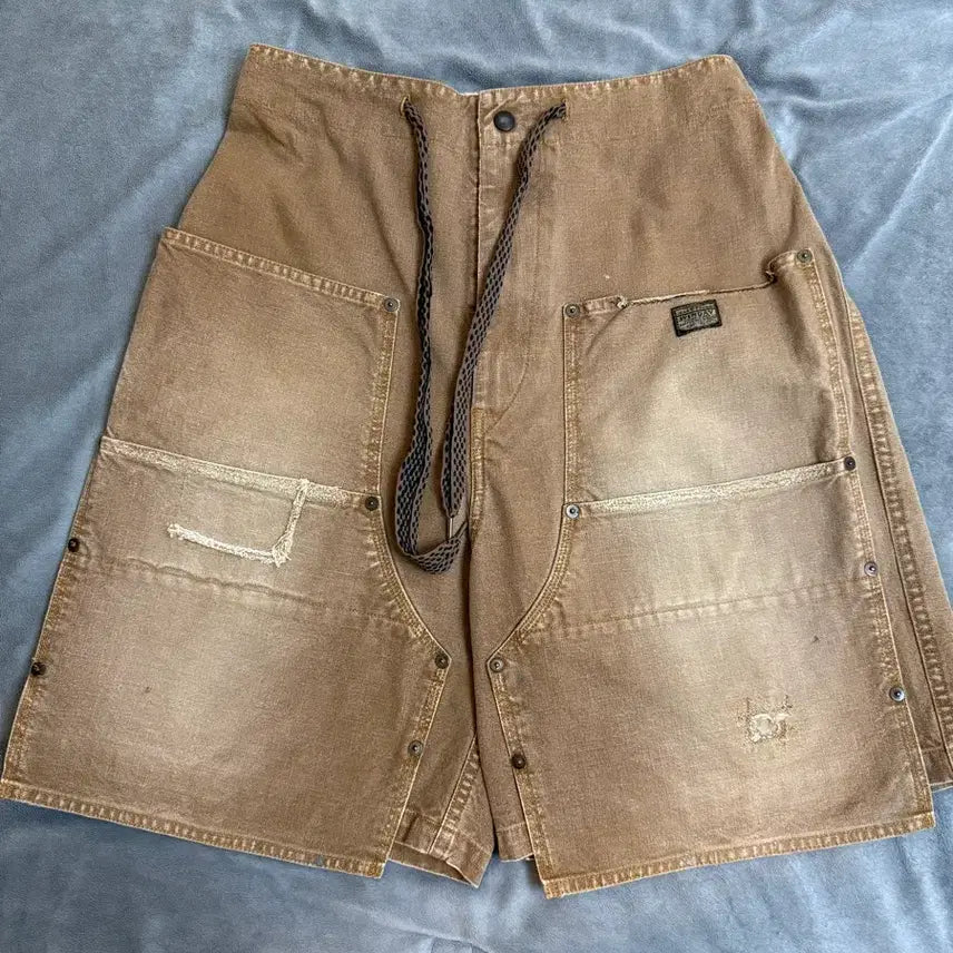 [BUNJANG] Capital Canvas Double Knee Shorts / [4]캐피탈 캔버스 w 니 이지 쇼츠 더블니