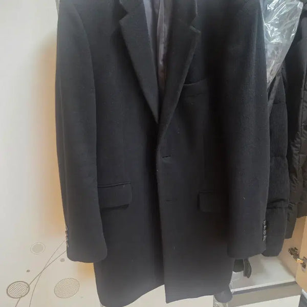 [BUNJANG] ANDZ by ZIOZIA Black Classic Wool Coat / 지오지아 앤드지 검정 코트