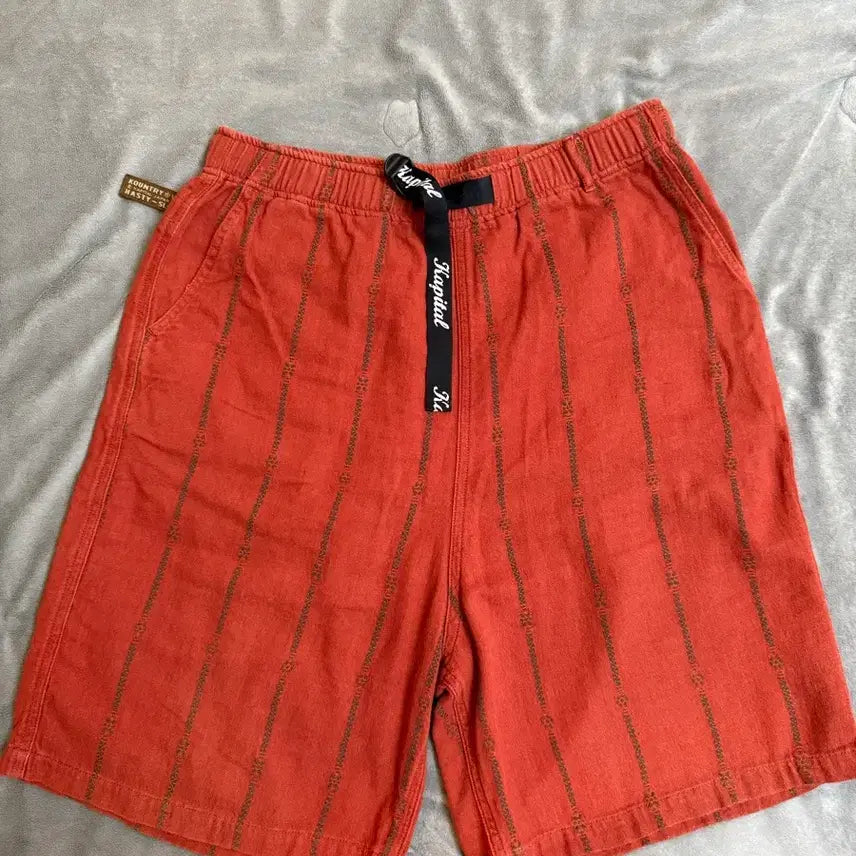 [BUNJANG] Capital Cotton Linen Stripe Shorts / [4]캐피탈 코튼 린넨 스트라이프 쇼츠 반바지
