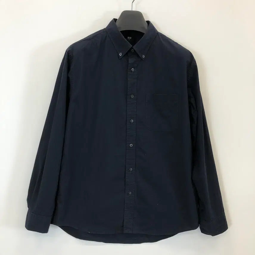 [BUNJANG] Uniqlo Button-Down Pocket Shirt L Navy / 유니클로 네이비셔츠 L 버튼다운