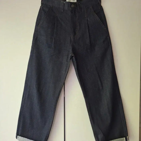 [BUNJANG] Beslow One-Tuck Selvage Denim Pants Indigo / 비슬로우 원턱 셀비지 데님 팬츠 인디고