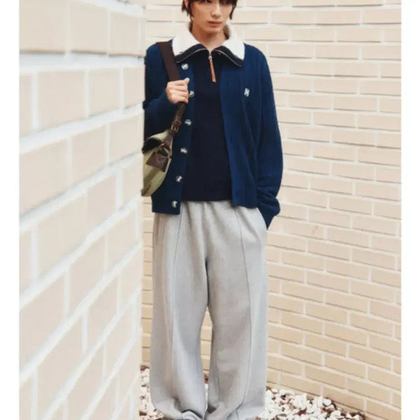 [BUNJANG] Setteo Teo Cotton Bending Sweatpants Melange Gray XS / 세터 테오 코튼 밴딩 스웨트팬츠 멜란지 그레이 xs