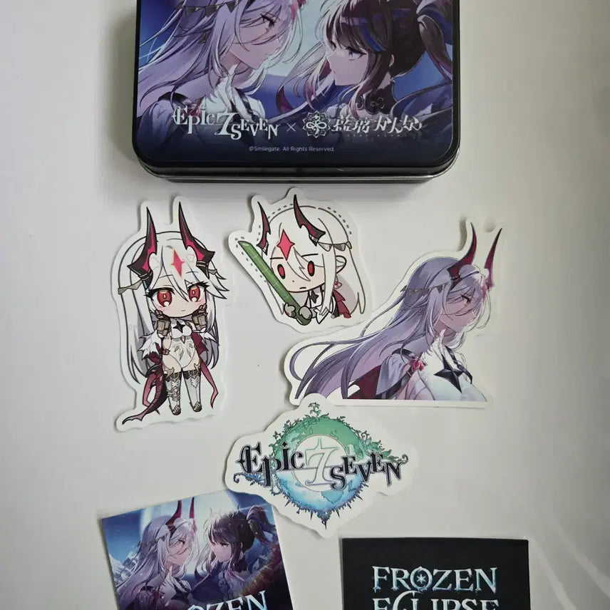 [BUNJANG] Kanna x Epic Seven Frozen Eclipse Tin Case (Unsealed) / 개봉품) 칸나x에픽세븐 Frozen Eclipse 틴케이스
