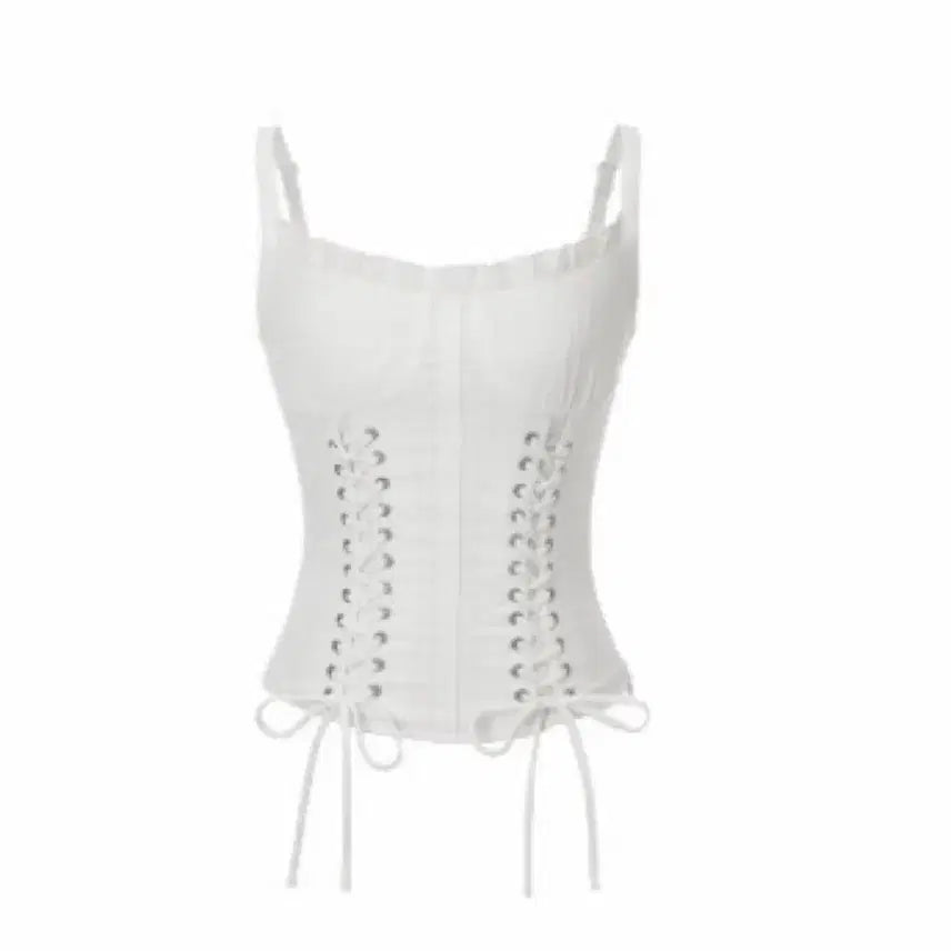 [BUNJANG] 3Times Juliet Corset Top White / 쓰리타임즈 Juliet corset top
