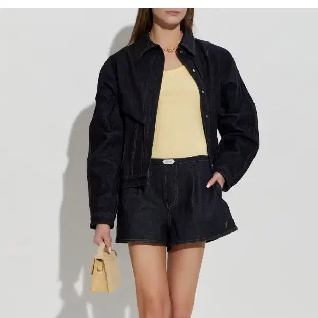 [BUNJANG] Jacquemus Denim Jacket Dark Blue Size 36 / (시착만 한번 한 새제품) 자크뮈스 데님 자켓