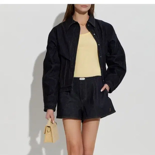 [BUNJANG] Jacquemus Denim Jacket Dark Blue Size 36 / (시착만 한번 한 새제품) 자크뮈스 데님 자켓