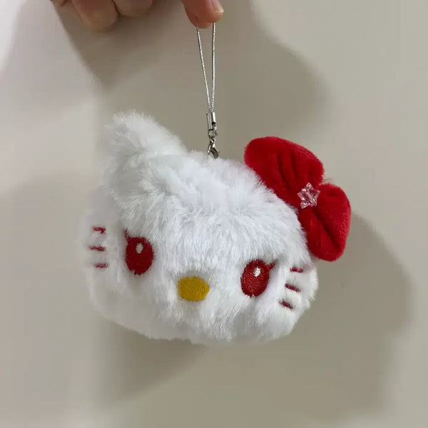 [BUNJANG] Sanrio Hello Kitty Fur Keychain White / 산리오 헬로키티 퍼 키링 화이트