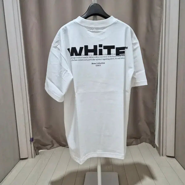 [BUNJANG] Off-White Short Sleeve T-Shirt White/Black / 오프화이트 반팔 티셔츠 화이트/블랙 (색상택).새상품.무료배송