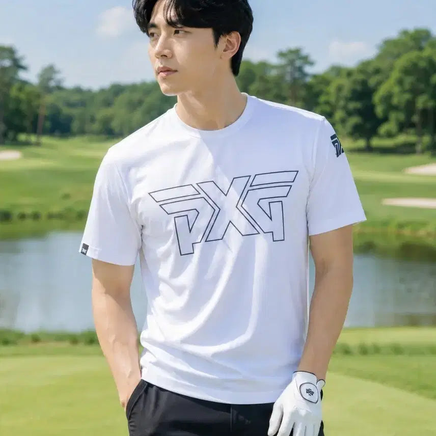 [BUNJANG] PXG Golf Men's Graphic Round Neck Short Sleeve T-shirt XL White / [정품/미사용]PXG 골프 남성 그래픽 라운드 넥 숏 슬리브 티셔츠 XL